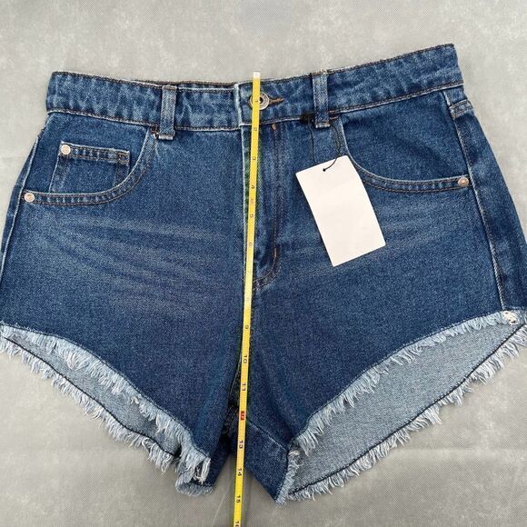 Only Blue Denim Women’s High Waist Short Size 30 - Picture 8 of 10